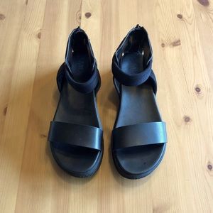 MIA - Black Platform Sandals - Womens 8